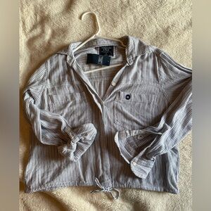 Abercrombie beachy linen top